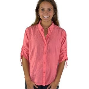 Columbia Women's Pink Button Down Shirt